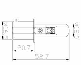 V20 LED H3 bílá, 12/24V, 5000LM