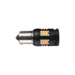 LED BAU15S oranžová, 12V, 30LED 3020SMD