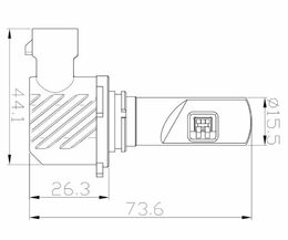 V20 LED HB3 (9005) bílá, 12/24V, 5000LM