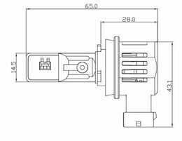 V22 TST LED H8 bílá, 12/24V, 6000LM