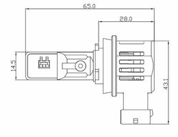 V22 TST LED H11 bílá, 12/24V, 6000LM