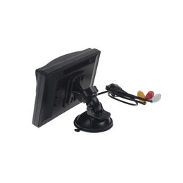 LCD monitor 5"černá/stříbrná s přísavkou s možností instalace na HR držák