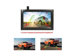 SET bezdrátový digitální kamerový systém s kamerou v SPZ se solárním napájením a monitorem