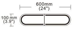 Profi LED světelná rampa oranžová, magnetická  600x100x45mm homologovaná, R65 R10