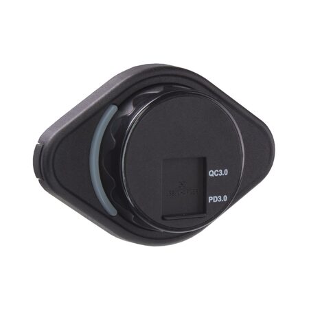 USB QC3.0 + USB-C zásuvka 12/24V, montáž na povrch
