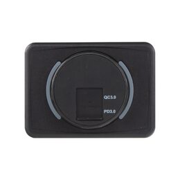 USB QC3.0 + USB-C zásuvka 12/24V, montáž na povrch