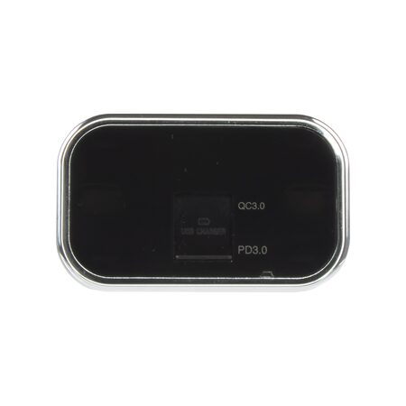 USB QC3.0 + USB-C zásuvka 12/24V, chromový rámeček