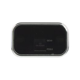 USB QC3.0 + USB-C zásuvka 12/24V, chromový rámeček