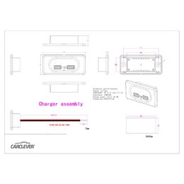 2x USB 3,1A zásuvka 12/24V, montáž na povrch