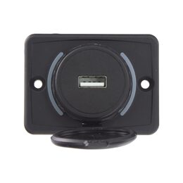1x USB 2,4A zásuvka 12/24V, montáž na povrch