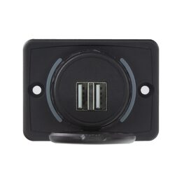 2x USB 4,8A zásuvka 12/24V, montáž na povrch