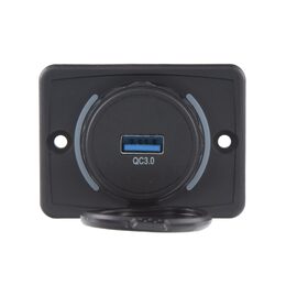 1x USB QC3.0 zásuvka 12/24V, montáž na povrch