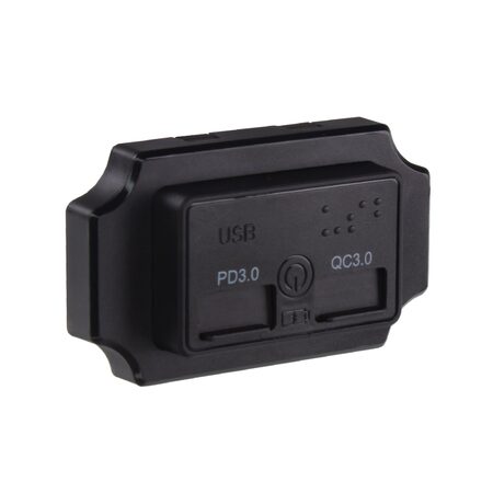 USB QC3.0 + USB-C zásuvka 12/24V, montáž na povrch