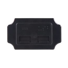 2x USB 3,1A zásuvka 12/24V, montáž na povrch, vypínač