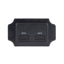 2x USB QC3.0 zásuvka 12/24V, montáž na povrch, vypínač
