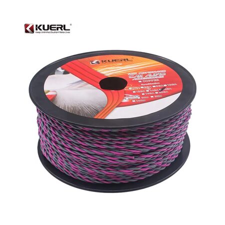 Kabel kroucený 2x1 mm, fialová, 100 m bal