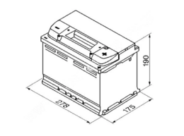 Autobaterie VARTA BLACK dynamic 70Ah 12V 640A 570409