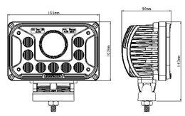 LED 42W prac.světlo, 9-32V, 116x107x90mm