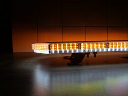 LED rampa 440mm, oranžovo bílá, magnet 10-30V, ECE R65
