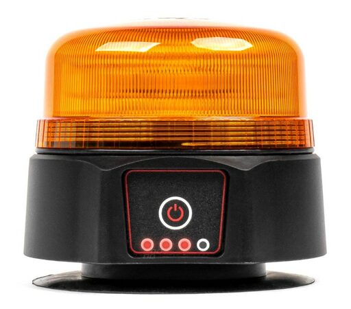 AKU LED maják, oranžový, magner, R65 R10 12/24V