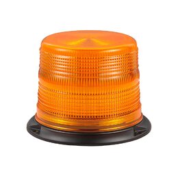 LED maják, 12-48V, 48xLED oranžový, pevná montáž, ECE R65