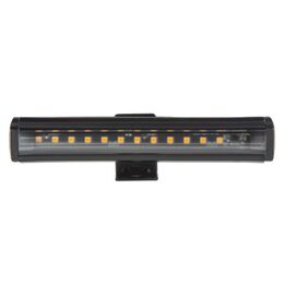 Gumové výstražné LED světlo vnější, oranžové, 12V, 150mm