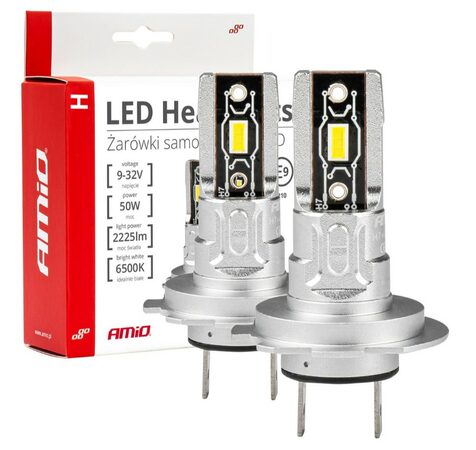 LED autožárovky H7 bílá, 9-32V, 2225 lm - 2 ks