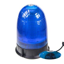 LED maják, 12-24V, modrý magnet, 80x SMD5050, E-ho