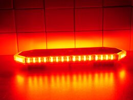 LED rampa 440mm, červeno/modro bílá, magnet 10-30V, ECE R65