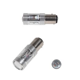 CREE LED BAZ15D 12-24V, 30W (6x5W) červená