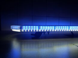 LED rampa 1240mm, oranžovo červeno/modrá+bílá, 10-30V, ECE R65
