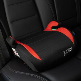 Podsedák do auta Junior MAX PLUS 15-36kg, červený s ISO FIX