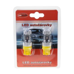 CREE LED T20 (7443) oranžová, 12-24V, 30W (6x5W)