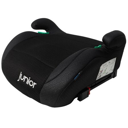 Podsedák do auta Junior MAX PLUS 15-36kg, černý s ISO FIX