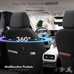 Sada autopotahů OTOM SPORT PLUS šedé s červeným lemem
