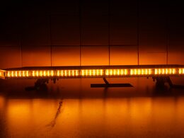 LED rampa 760mm, oranžová+bílá, 12-30V, ECE R65