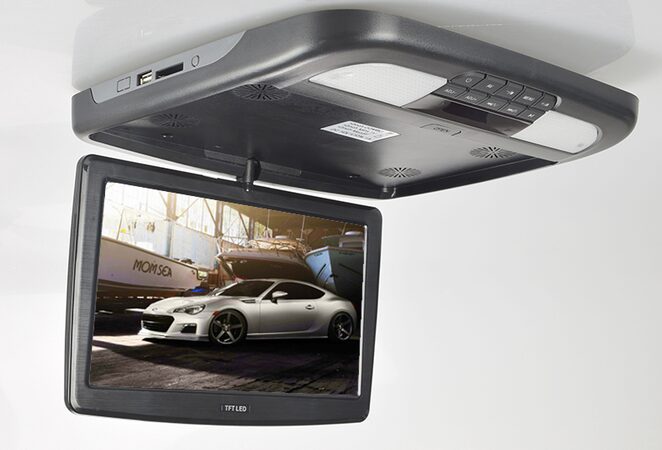 Stropní monitor 11,6"černý s DVD/SD/USB/HDMI