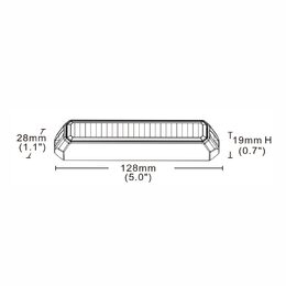 x PREDATOR 6x3W LED, 12-24V, oranžový, ECE R65