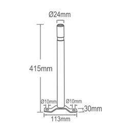 Držák pro všechny HR majáky na hrot, 41cm