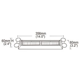 PREDATOR LED vnitřní, 12x3W, 12-24V, oranžový, 356mm, ECE R10