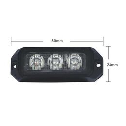 PREDATOR 3x3W LED, 12-24V, oranžový, ECE R10