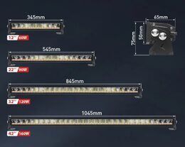 LED rampa bílá/oranžová, 10-30V, 545mm, ECE R65, R112