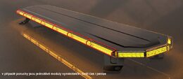 SLIM LED rampa 610mm, oranžová, 12-24V, 36+72LED, ECE R65