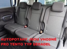 Autopotahy TOYOTA PROACE CITY, 5 SAMOSTATNÝCH SEDAČEK, od r. 2018, Dynamic šedé