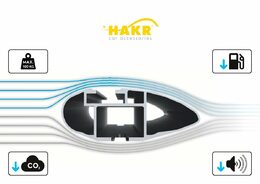Střešní nosič HAKR wing ŠKODA Fabia IV r.v. 2021-> pod střešní lem