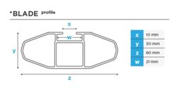 Střešní nosič MENABO Leopard L FORD Kuga r.v. 2020-> s integrovanými podélníky (černé
