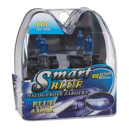 Halogen. žárovka 12V s paticí H1, Blue white 4300K 100W