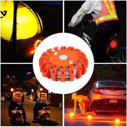 LED výstražné světlo 16LED, oranžové