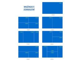 Monitor 9" s kvadrátorem a s 4x4PIN vstupy