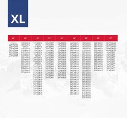 Textilní sněhové řetězy XL EN16662-1 Önorm - 2 ks
